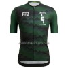 Completo Maglia + Pantaloncino con bretelle Santini 2023 Liege Bastogne Liege Manica Corta Verde